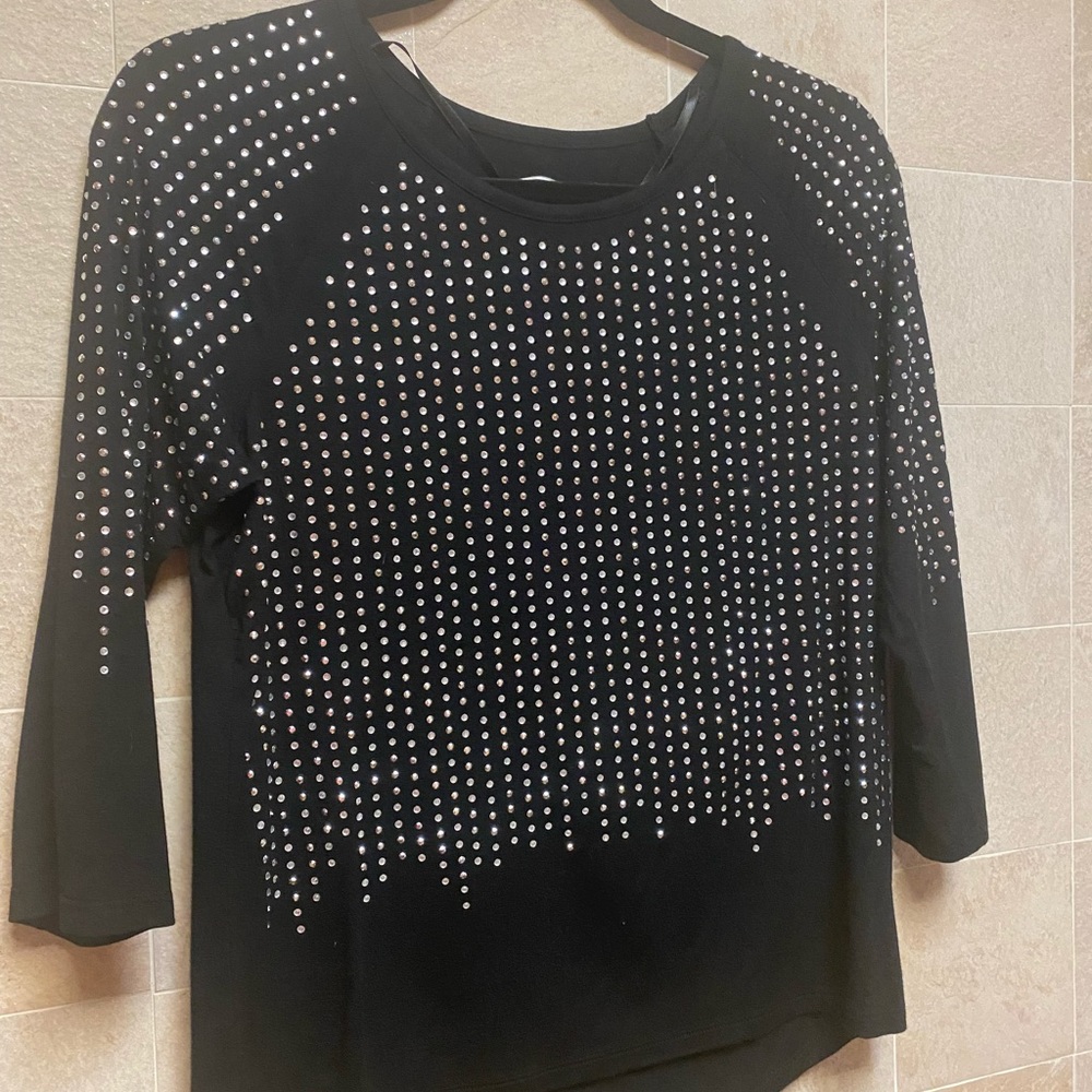 Inc rhinestones top